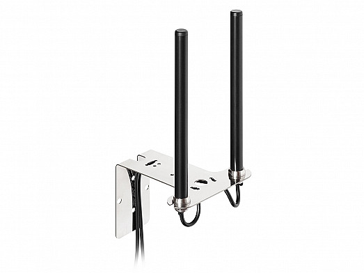 2J2124Ba-B17H Twins 2× Cellular / LTE 4G, 3G 2G MIMO High Performance Wall Mount Antenna designed and manufactured by 2J antennas