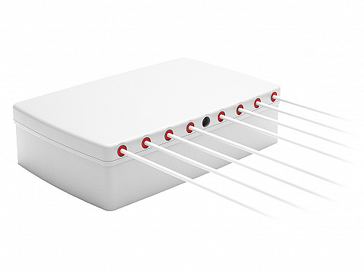 2J4H85Me Stellar 8-in-1 5GNR MIMO and Wifi-6E MIMO Magnetic Mount Antenna designed and manufactured by 2J Antennas