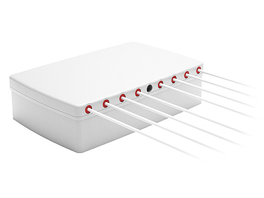 2J4H85Me Stellar 8-in-1 5GNR MIMO and WIFI 6E / WIFI 7 MIMO Magnetic Mount Antenna designed and manufactured by 2J Antennas