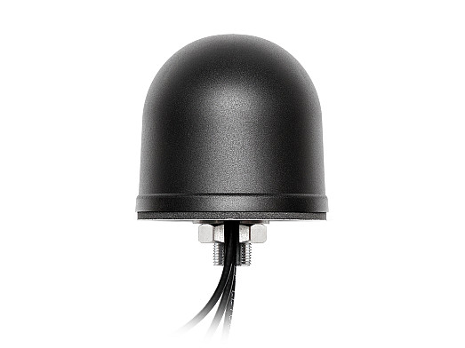 2J6A84BGFa-RB-SP 3-in-1 Helm 5GNR/4G LTE/3G/2G MIMO and GPS/GLONASS IP67, IP69 and IK09 Screw Mount Antenna by 2J Antennas