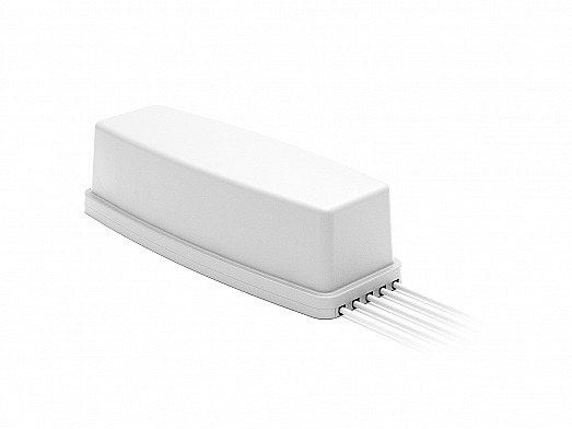 2J6C86MGFa Bullion 5-in-1 5GNR MIMO, Wifi-6E MIMO and GNSS Magnetic Mount Antenna designed and manufactured by 2J Antennas