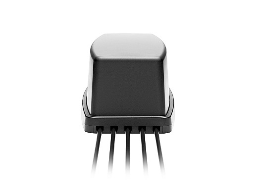 2J6C86MGFa Bullion 5-in-1 5GNR MIMO, Wifi-6E MIMO and GNSS Magnetic Mount Antenna designed and manufactured by 2J Antennas