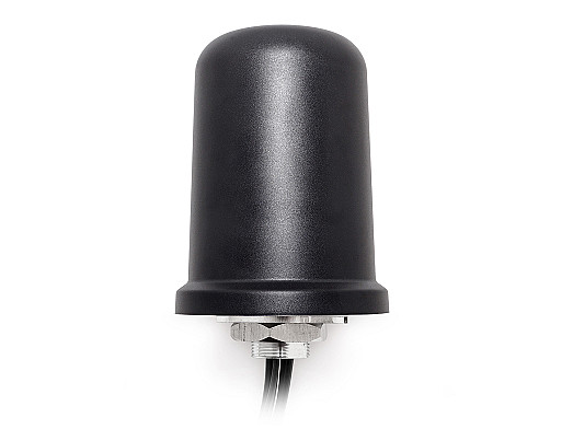 2J7186BGFa 5 in 1 Big Medusa 5GNR MIMO, WIFI 6E / WIFI 7 MIMO and GNSS Screw Mount Antenna designed and manufactured by 2J Antennas