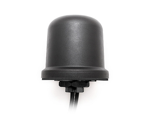 2J7A86BGFc 4 in 1 Medusa 5GNR MIMO, WIFI 6E / WIFI 7 and GNSS Screw Mount Antenna designed and manufactured by 2J Antennas