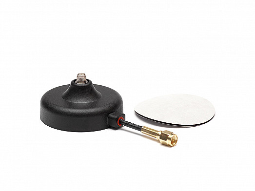 2JB02MPa - magnetic/adhesive mount antenna bracket with D302 cable and SMA F connector