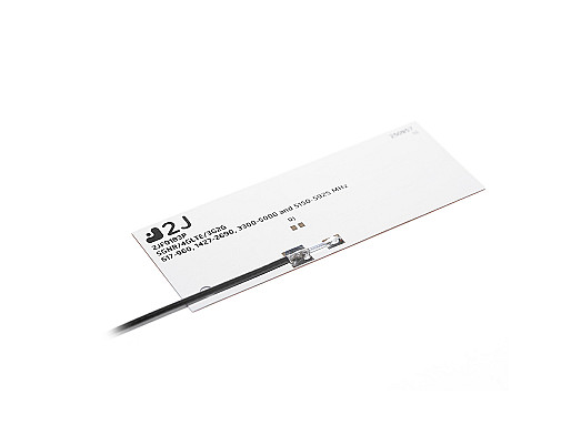 5GNR/4GLTE/3G/2G flexible polymer internal antenna covering a wide bandwidth 617-5925mhz by 2J Antennas.