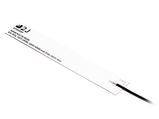 5GNR/4GLTE/3G/2G flexible polymer internal antenna covering a wide bandwidth 617-5925mhz by 2J Antennas.