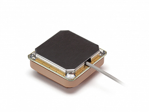 High Precision GNSS/GPS/SBAS/IRNSS/L1/L5 active stacked patch antenna designed and manufactured by 2J Antennas